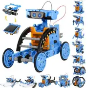 Sillbird STEM Projects 12 in 1 Solar Robot Toys for Kids, 190 Pieces Solar an...