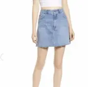 TopShop Frayed Hem Mini Skirt