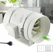 8" Inch Silent Extractor Fan Duct Hydroponic Inline Exhaust Vent Industrial