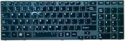 Laptop Keyboard for Toshiba Qosmio X770 X775 English US Big Enter Black with Backlit Gray Frame New