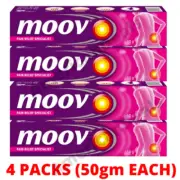 4x Moov Fast Muscle Pain & Joint Pain Relief Cream With Nilgiri oil For 50g
