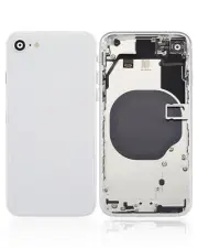 Replacement Back Housing W/ Small Components Pre-Installed For iPhone SE - White