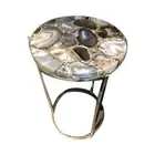 Natural Agate Stone Random Coffee Side Table Top Inlay Work Hallway Decor Gift
