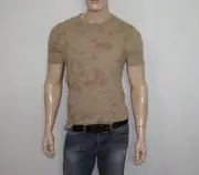 $165 Rag & Bone Haydon Tie Dye Linen Tee in Sand SMALL 55% Linen, 45% Cotton