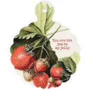Stoneware Trivet Tray - Strawberry Themed You Are The Jam To My Jelly 8.5 Inch