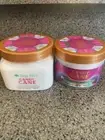 Tree Hut Candy Cane Shea Sugar Scrub 18 oz and Whipped Shea Body Butter 8.4 oz