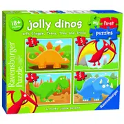 5pc Ravensburger Jolly Dinos My First Jigsaw Kids/Childrens Puzzle Pieces 18M+
