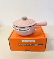 Le Creuset Saucepan 16cm 1.1/8qt Sugar Pink Matte Pink Handle Cast Iron NEW