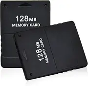TPFOON 2pcs Pack 128MB High Speed Game Memory Card Compatible with Playstation 2 PS2