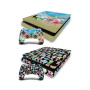 OFFICIAL THE JETSONS GRAPHICS VINYL SKIN FOR PS4 SLIM CONSOLE & DUALSHOCK 4
