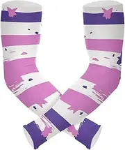 [Yoogain] UV Protection Arm Sleeves Scandinavian Style American Flag Sleeves Youth Cooling Feeling Anti-Snag cubre brazos, Scandinavian Style American Flag