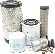CFKIT Maintenance Filter Kit Compatible with Kubota ZG222 Zero-Turn Mower w/KGZ770-E2 Engine