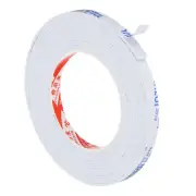 16Feet Sealing Foam Tape 10mm Wide 2mm Thick Adhesive Strip White