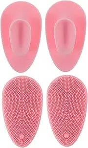 DRESSOOS 4pcs Silicone Face Scrubbers Facial Cleansing Brush for Women Face Exfoliator Gentle Cleaning Tools