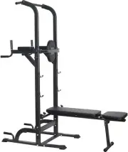 Power Tower Weight Bench Pull Up bar Multi Station Chin Up Dip Fitness Home Gym