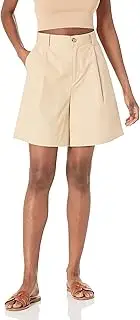 [The Drop] Women's Salma Loose-Fit Pleated Long Walk Short