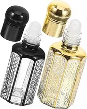 WOFASHPURET 2pcs Essential Oil Roller Bottles Durable Perfume Containers for Precise Application Compact and Refillable for Travel Elegant and Design