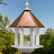 Wing & A Prayer Azalea Bird Feeder, Hammered Copper Roof