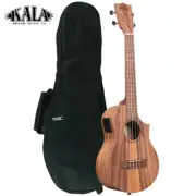 Kala Teak Tri-Top Florentine Cutaway Tenor Acoustic Electric Ukulele with Bag