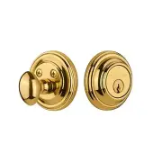 Nostalgic Warehouse 702348 Classic Rosette Single Cylinder Deadbolt in Unlacq...