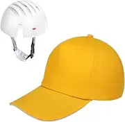 [Tadill] Sports Bump Hat Hard Cap with Cap Insert Summer Baseball Hat Headgear for Camping, Gardening, Cycling Machinery Manufacturing