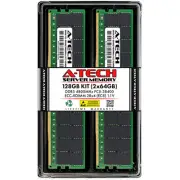 A-Tech 128GB 2x 64GB 2Rx4 PC5-38400R DDR5 4800 EC8 REG RDIMM Server Memory RAM