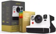 Polaroid NOW Gen 2 Instant Camera Golden Gift Box Bundle - Black/White