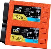 Atelierate For NerdMiner V2 DUO 156K/S Dual Screen BTC Solo Lottery Miner Bitcoin Nerd Miner Orange