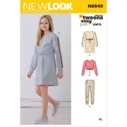 New Look Pattern N6649 6649 Girl Knit Dresses