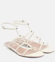 [Valentino Garavani] Valentino Garavani Rockstud Wispy leather sandals AU 6 white