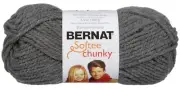 Spinrite 161128-28044 Softee Chunky Yarn-True Grey