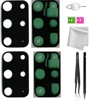 2 Pieces Galaxy S20 Plus 5G Rear Back Camera Glass Lens Cover Replacement for Samsung Galaxy S20 Plus 5G (All Carriers) with Tape Pre-Installed +Repair Tools (S20 Plus)(Black)