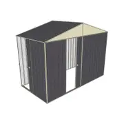Build-a-Shed 3.0 x 1.5 x 2.3m Gable Single Sliding Side Door Shed - Grey