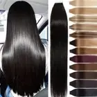 Tape In 100% Real Remy Human Hair Extensions Invisible Skin Weft Natural Hair 18