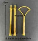 Cake Stand Handle Fitting 3 Tier Gold Fan Centre Hardware Wedding Party Tidbit