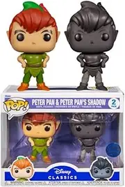 Funko PoP! Peter Pan (1953) - Peter Pan & Shadow Vinyl Figure 2 Pack, 10 cm Height