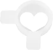 Amosfun Ice Cream Machine Nozzles,Heart Modeling Caps Fittings Soft Serve Ice Cream Machine Spare Part Lid Nozzle Accessories