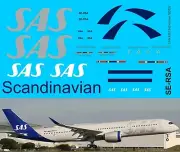 1/144 Decals for Airbus A350 900 SAS Scandinavian Airlines TBD509