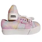 NIB Superga Platform Sneaker Cotton Candy Barbie Pink Pastel Fantasy 2790