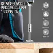 2Pcs Forstner Bit Extension Steel 169mm 254mm Extra Long Forstner Drill AU+