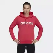 Adidas Womens Essentials Linear Hoodie Size X-Small Hot Pink GP8734