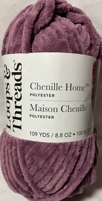 Loops & Threads Chenille Home Yarn “Elderberry”