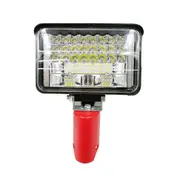 Portable LED Work Light 7200LM 144W Adjustable Flashlight Cordless Battery Powered Flood Light