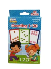 Bendon Little People Flash Cards - 36 Cards - New - Counting 1-20