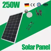 12V 250W Solar Panel 250 watt Mono Caravan Camping Home Battery Charger Power AU