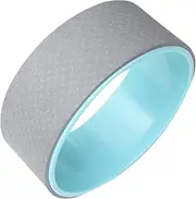 Generic Yoga Wheel Backbend Artifact Slip Fitness Roller Yoga Circle for Deep Backbends Durable Grey Blue Training Tool for Strengthening Core and Flexibility