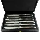 NEW LAGUOILE by Louis Thiers Inox 6-Piece Stainless Steel Steak Knife Set in Box