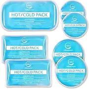 Reusable Hot and Cold Gel Ice Packs for Injuries Reusable | Cold Compress, Ice Pack, Gel Ice Packs, Cold Pack, Gel ice Pack, Cold Packs for Injuries | 7 Pack