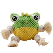 Dog Squeaky Toys Indestructible Plush Toy for Small Middle Large Dogs Frog