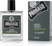 Proraso Cypress and Vetyver Cologne, White, 100 ml (Pack of 1)